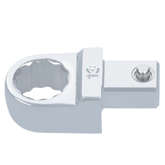 Facom chrome finish socket adapter, SKU 12_13, photographed on a white background.