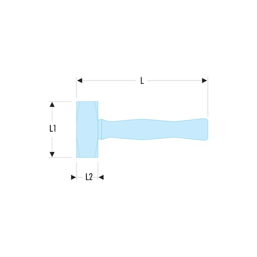 1 kg Beveled Edge Club Hammer