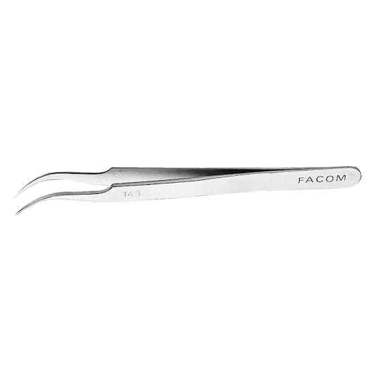 High precision tweezers curved fine nose
