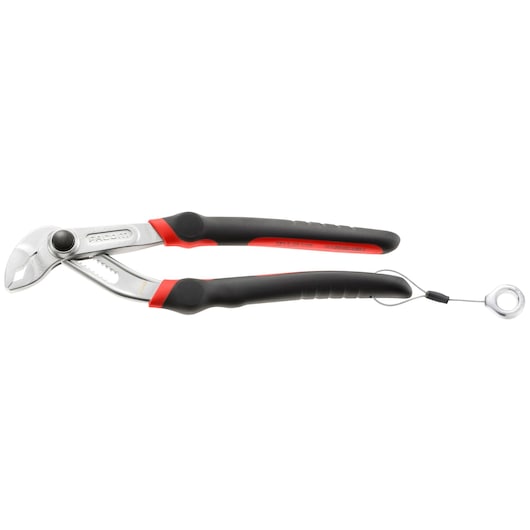 Facom adjustable water pump pliers with black and red handles, SKU 181A_25CPESLS, side view on white.