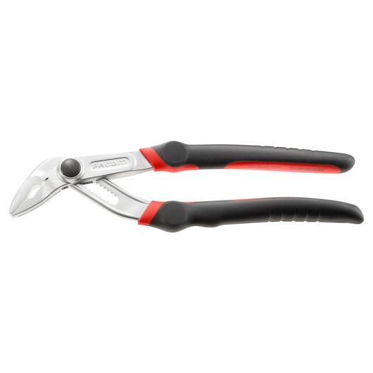 Facom 181EF.25CPEPB adjustable pliers with black and red handles, side view, photography tool