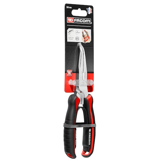 200mm Half-Round Long 40° Bent Nose Pliers
