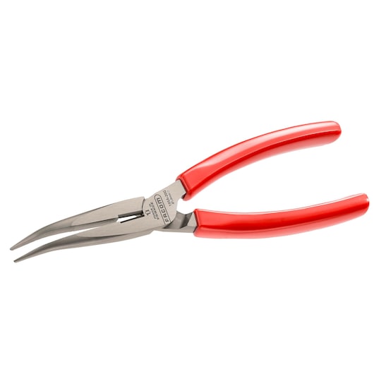 Long half-round 40° bent nose pliers, 200 mm