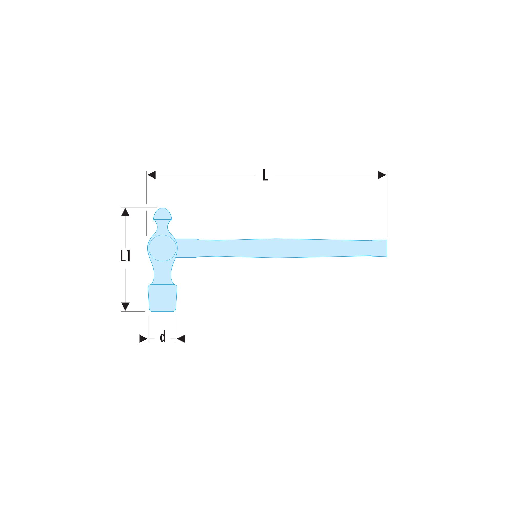 450g Ball Head Engineers Hammer | FACOM