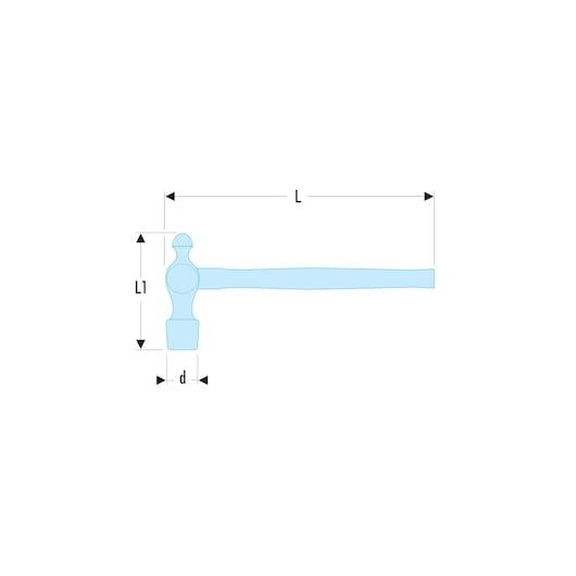 Ball head engineers hammer, 115 g
