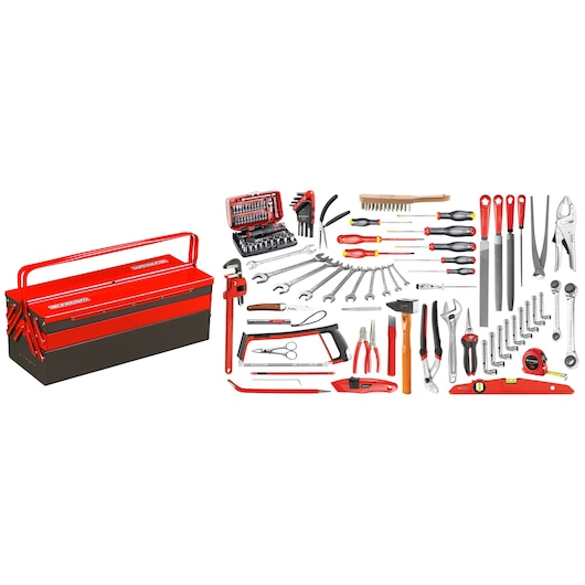 Coffret Cliquet/Douilles ¼ 6 Pans NANO + Opinel - R2NANO22PF Facom :  Outillage à main FACOM - Promeca