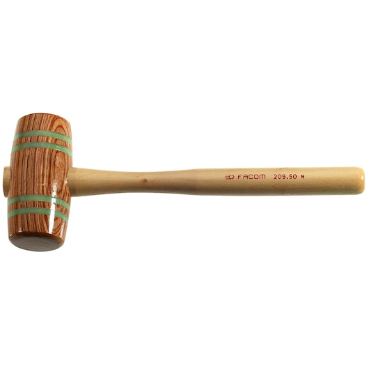 Wooden mallet, diameter 50 mm, 320 g