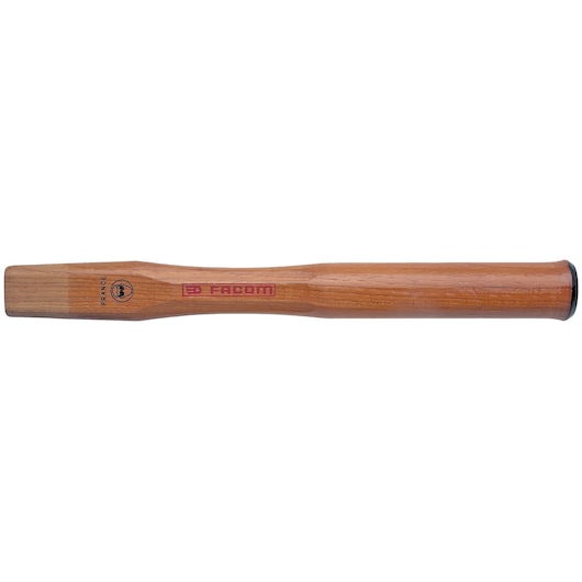 Facom 210.MHB06 wooden hammer handle, straight, side angle, smooth finish, tool photography.
