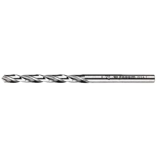 Facom 222A_T3_5 metal twist drill bit, side view on white background.