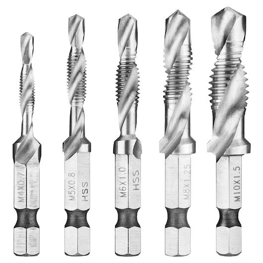 HSS TWIST DRILL BIT, BLACK FINISH - SET (INCHES)