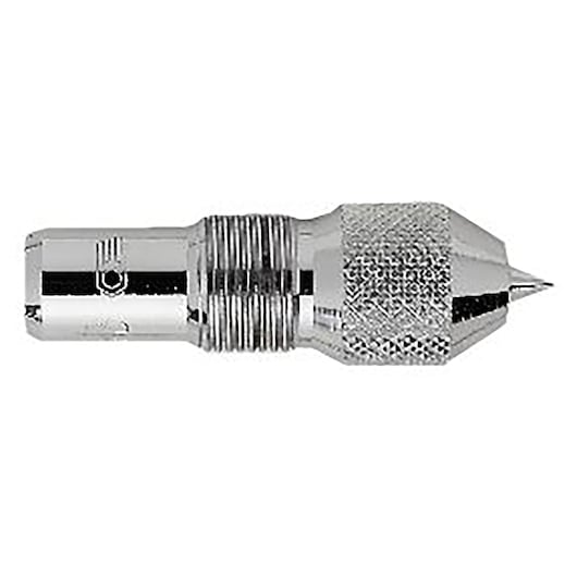 Facom 245AP1 metallic scriber tool side view with knurled grip and pointed tip on white background
