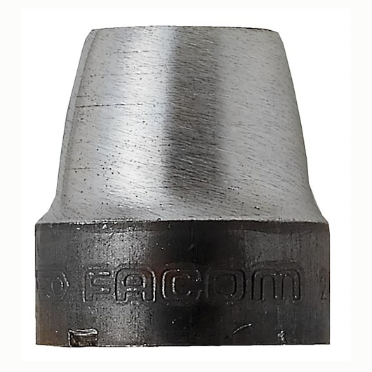 Facom 245A_T34 steel socket, close-up front angle on white background