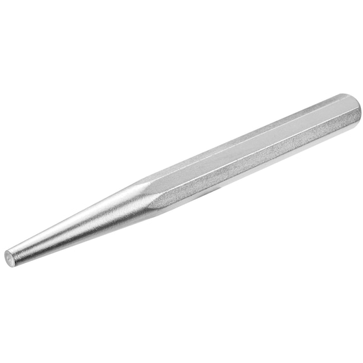 Facom 247_6 steel punch tool, hexagonal body, silver finish, product side angle on white background.