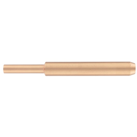 Facom 2496SR brass pin punch tool, cylindrical shape, side angle on white background.