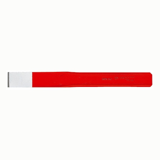 Facom red flat chisel with silver tip, SKU 263_30, photographed from side on white background.