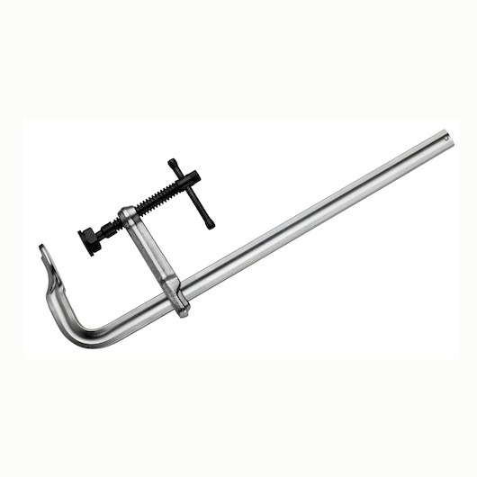 Facom 275_5 metal bar clamp with screw handle, angled side view on white background.