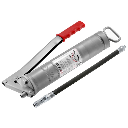 Grease gun, capacity 500 cm3 or 400 g of grease, cartridge or bulk