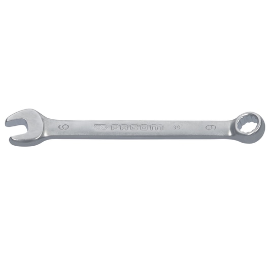 Facom 39_6 combination wrench, silver finish, photography of product on white background, side angle