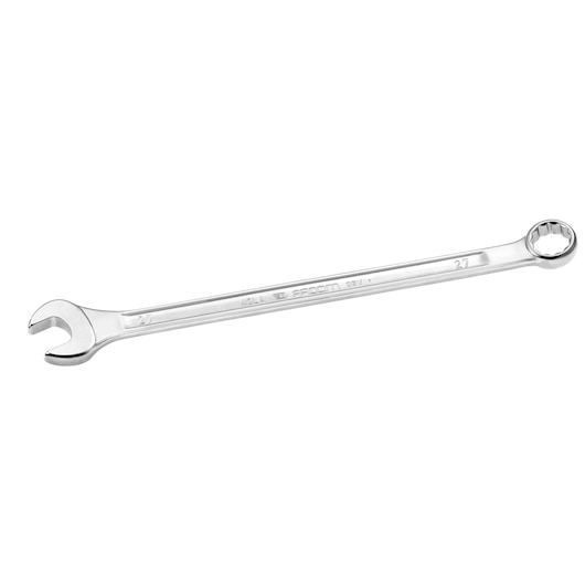 Facom 40_33LA combination wrench with open and box end, silver finish, shown at angle on white background.