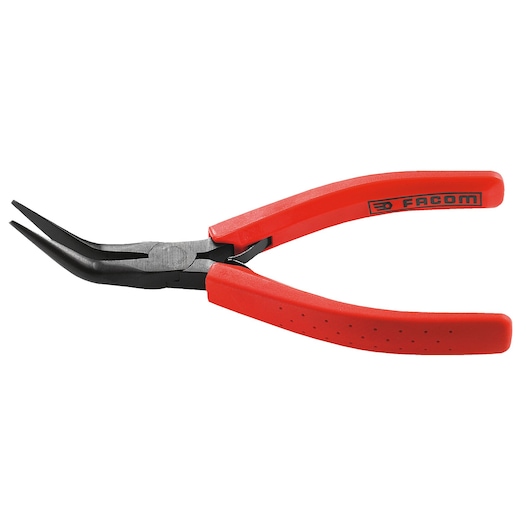 Pliers half round nose 45 degree angle