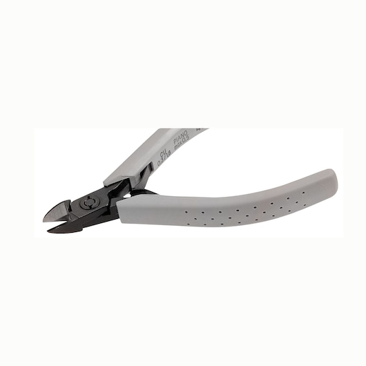 Facom wire cutter with grey ergonomic handle, side view, SKU 405_10RMT.