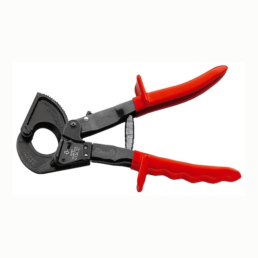 Facom cable cutter with red handles and black jaws, side view, SKU 413_52, hand tool.