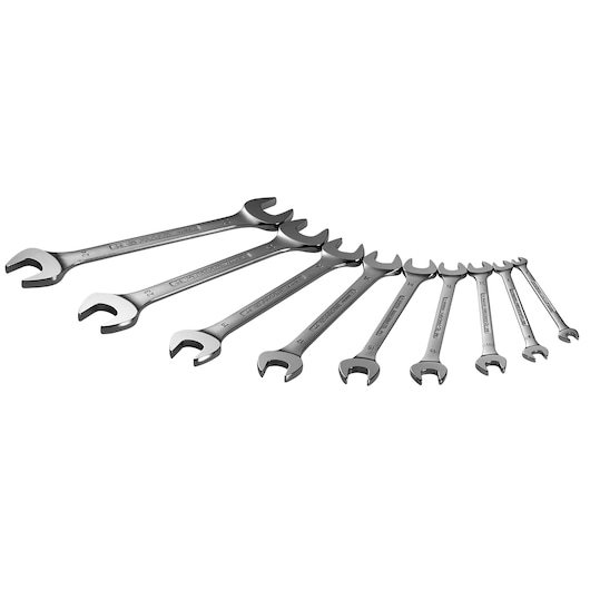 8 to 24 mm Double Open-End Wrench Set (8 pc)