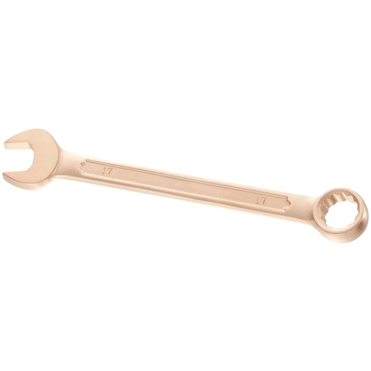 Facom 440_15SR combination wrench, bronze finish, open-end and ring-end, angled view on white background.