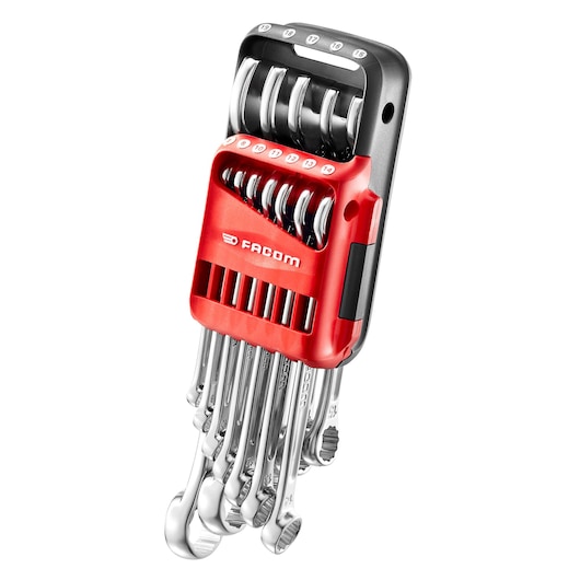 7 to 19 mm Combination Wrench Set With Holder (12 pc.)