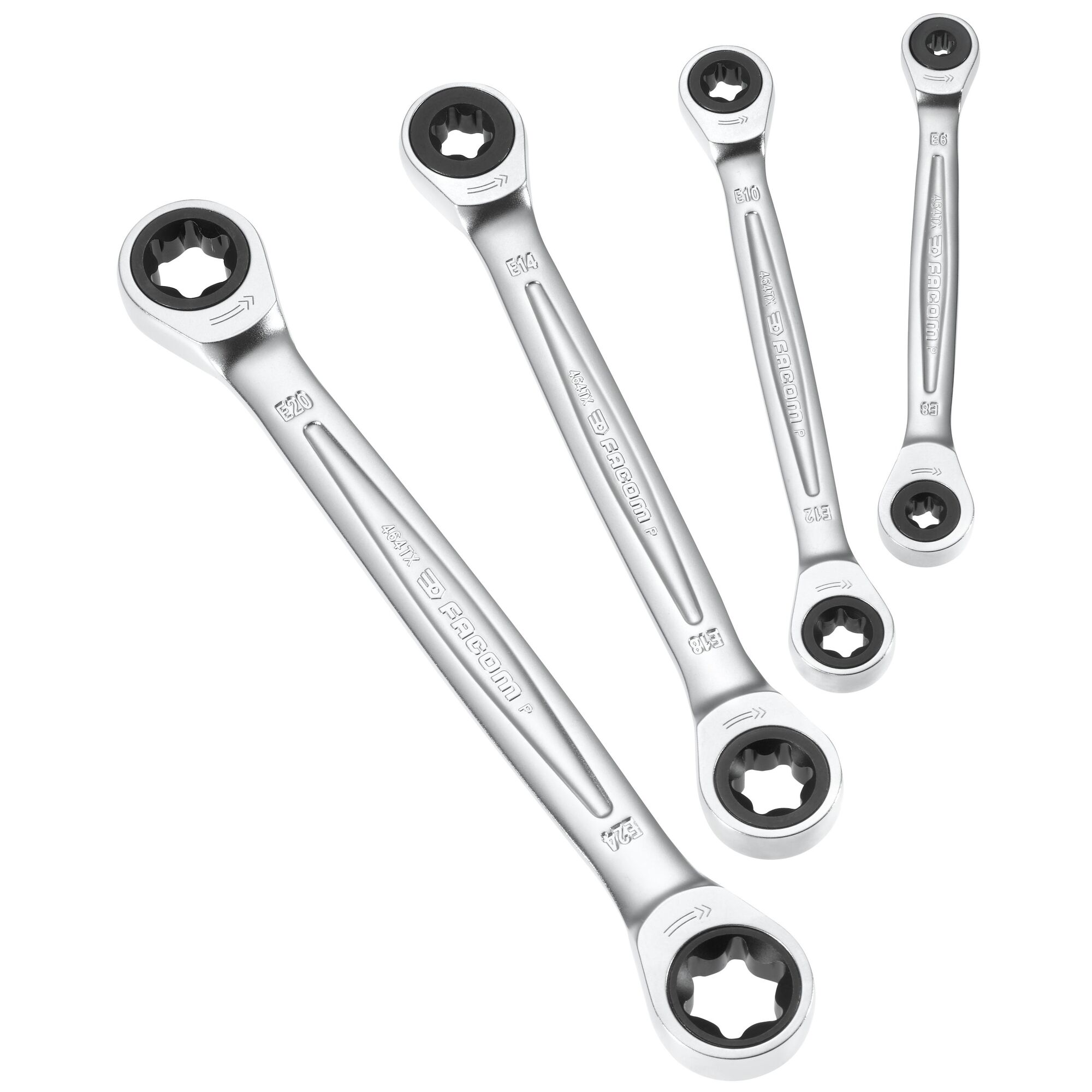TORX® RATCHET WRENCHES - 464 - Double End - Box - 4 pc. | FACOM