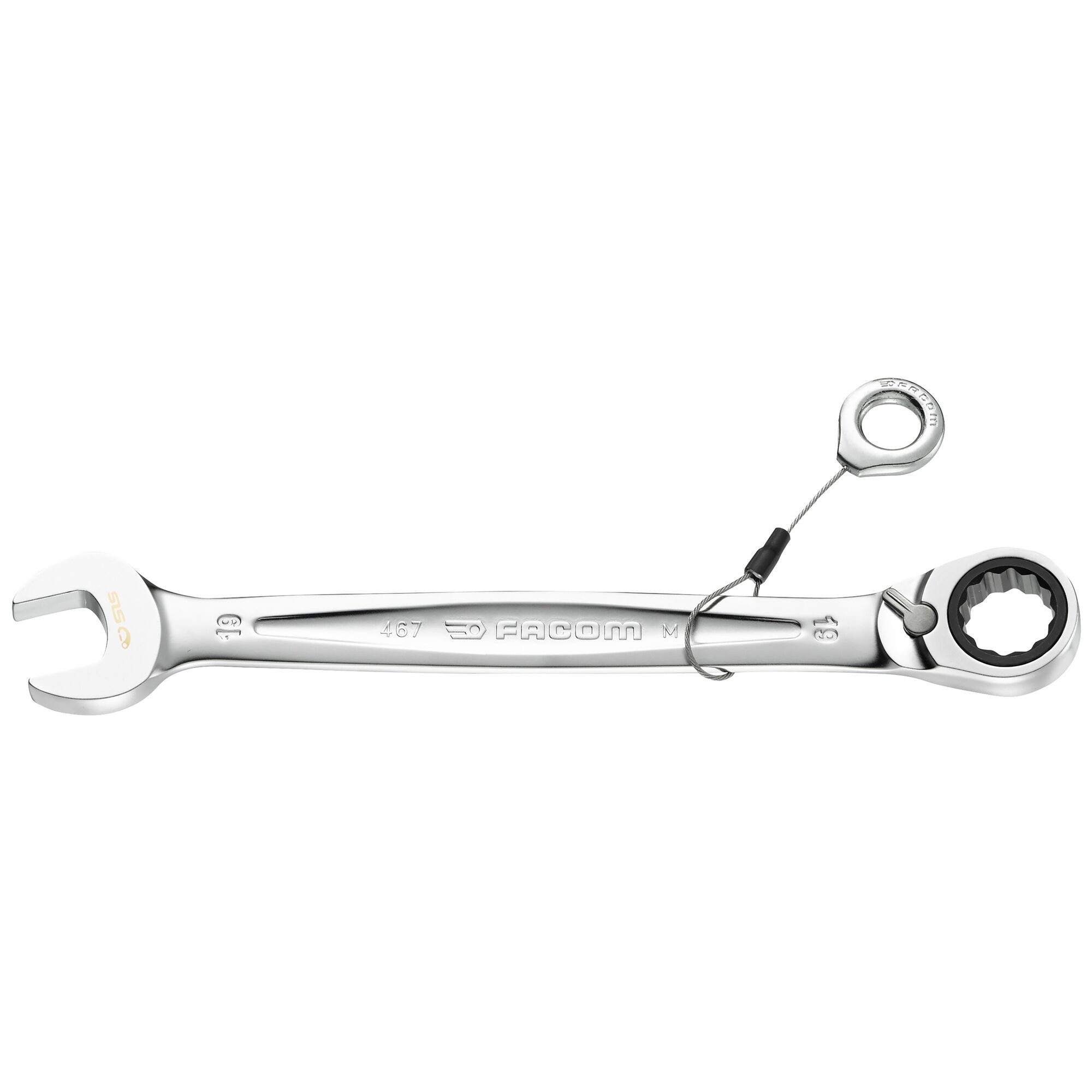 17mm Standard Ratchet Combination Wrench, Safety Lock System | FACOM