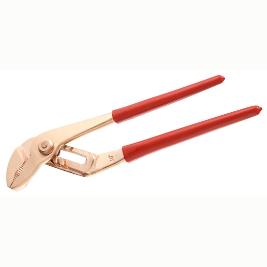 Facom adjustable pliers with bronze jaws and red handles, SKU 482_30SR, side angle, photography category