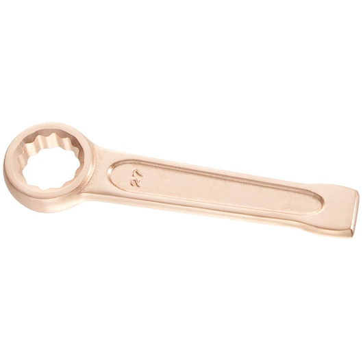 Facom 5030SR bronze ring wrench, 27mm, top view against white background.