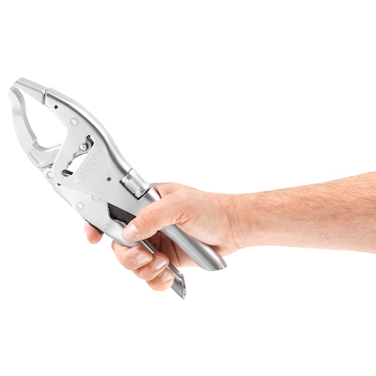 Long-nose lock-grip pliers, 250 mm