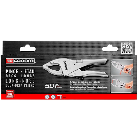 250 mm Long-Nose Lock-Grip Pliers