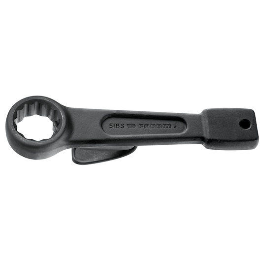 Facom 51BS75 black box-end wrench, side angle, engraved branding and SKU on handle.