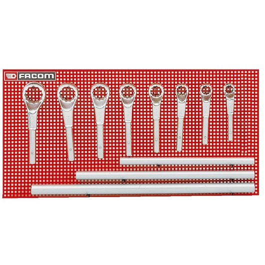 24 - 55mm Heavy Duty Offset-Ring Wrench Set 8 Panel PK.1 (8 pc)