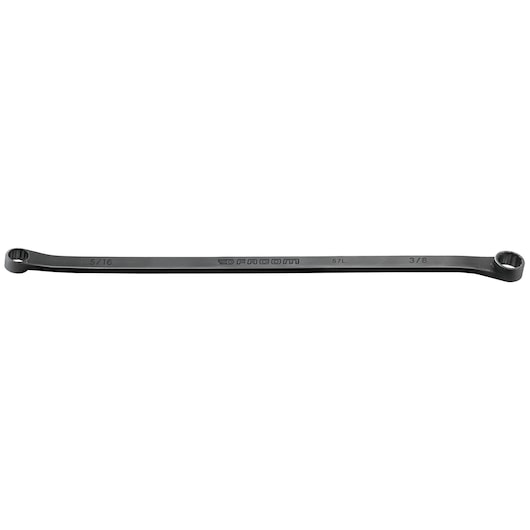 Facom box end wrench 57L_5_8x3_4, double offset, black finish, front angle on white background.