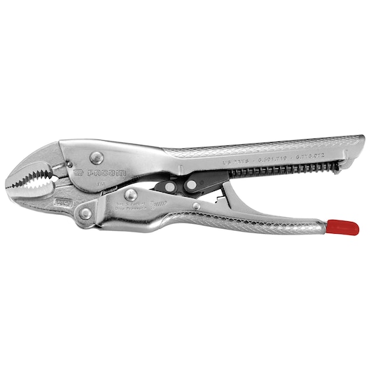 Multi-purpose angle-nose lock-grip pliers, 250 mm