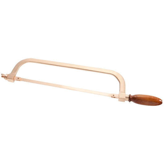 Facom 599SR coping saw with wood handle, side view on white background.