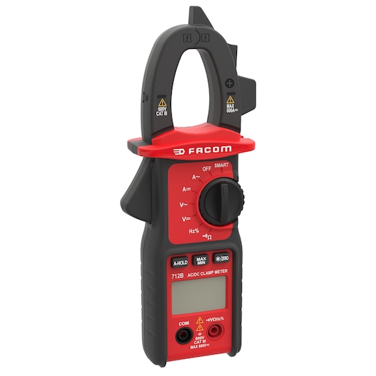 Smart Clamp DMM AC/DC 600V-0 to 3 KHZ-Measure tRMS Cat III, ETL/CE-10MHOMS