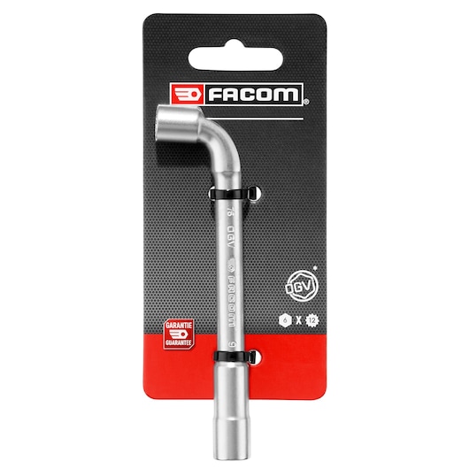 Angled-socket wrench, (6 x 12 point), 9 mm
