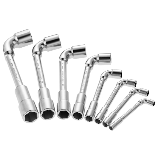 8 - 24mm Angle-Socket Wrench, 6 x 12-point (8 pc.)