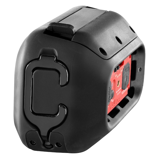 Facom 779.2500RPB black and red electronic device with clip, rear angle, photography product.