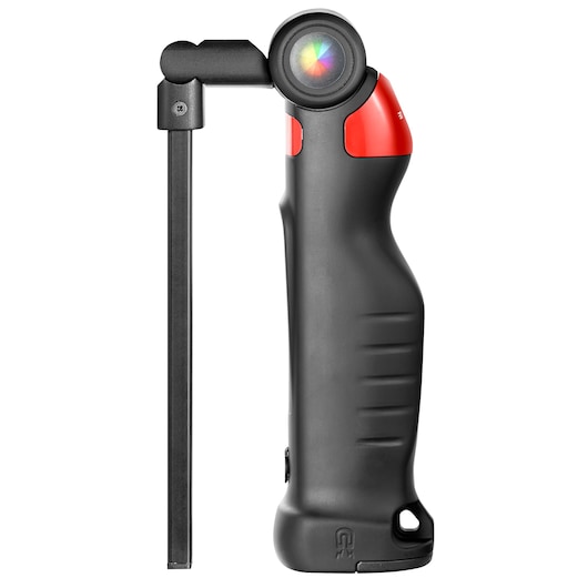 Photo of Facom 779CML inspection camera with black ergonomic handle and red accent, side view on white background.