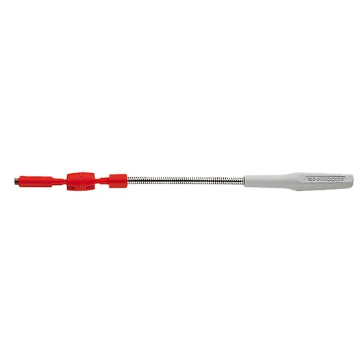 Facom 827_2 flexible shaft tool with red connector and silver handle, side view on white background.