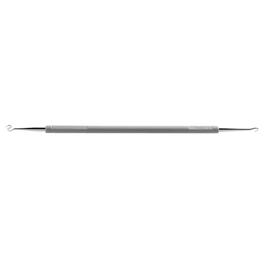 Facom 835A double-ended hook tool with gray handle, shown in side view on white background.