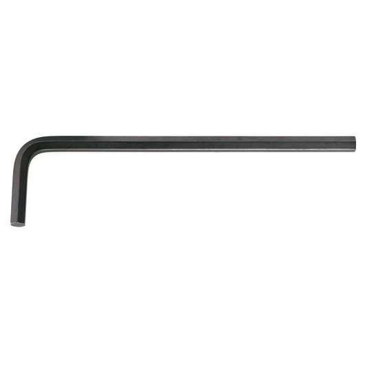 Facom 83H_7_64 black hex key L-wrench, photography, side angle on white background.