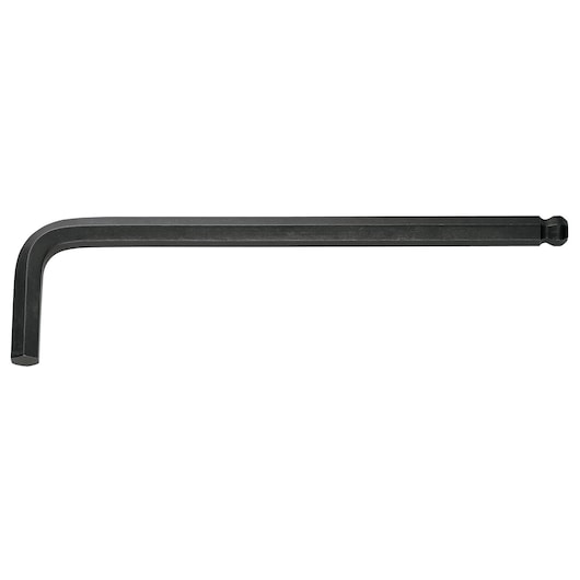 Facom 83SH_3_8 black L-shaped hex key with ball end, photographed on white background.