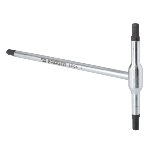 Facom T-handle silver Torx key with black tips, side angle, SKU 84TC_6.